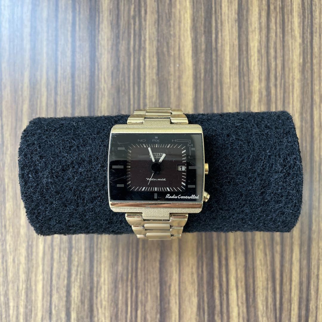 Men's Controlled Watch Eco-Drive Item Collector's Citizen Radio 20mm Vintage - vintagewatches.pk