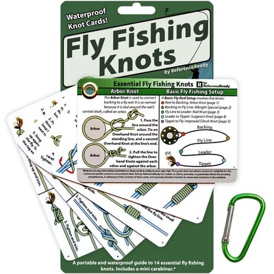 ReferenceReady Fly Fishing Knot Cards - Waterproof Guide to Fly Fishing Knots
