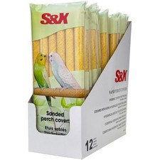 Bird Perch Covers, Sand Perch Covers Sandpaper for Budgies, Canaries, Parakee...
