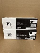 Genuine OEM Canon 118 Black Toner Cartridge Lot Of 2 New 33F