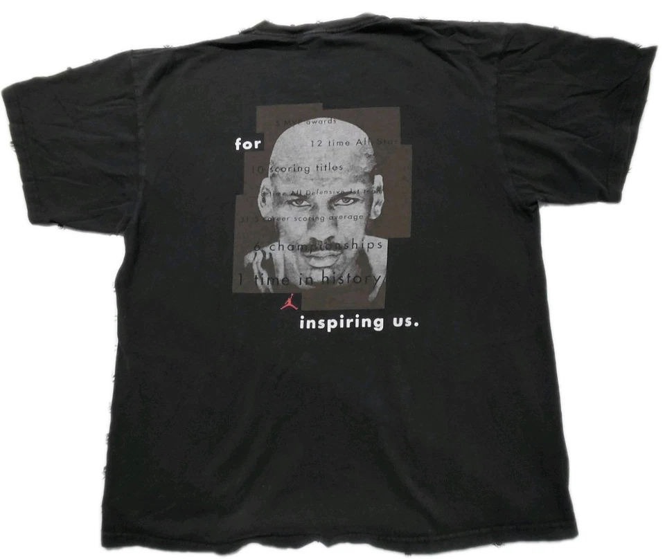🏀🐐�Camisa Doble Cara Nike/Jordan Thanks Mike 1st Retirement Años 90 De Colección Foto 2 de 4