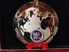 NSA National Security Agency 1999 Christmas Ornament Best Wishes For Peace w Box