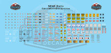 Semi Tractor Data HO 1:87 Scale Decals