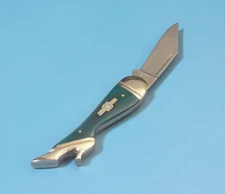 ROUGH RYDER RR1269 Small Leg Knife Turquoise smooth bone handle 3 1/8" closed
