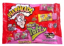 Warheads Sour Taffy Candy Fruit Punch Pink Lemonade Watermelon Valentine's Day