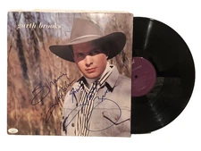 Garth Brooks Signed Debut Album Record LP 1989 Capitol Nashville First Press JSA