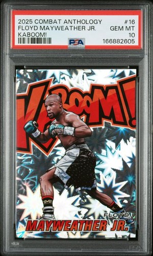 2025 PANINI COMBAT ANTHOLOGY KABOOM! #16 FLOYD MAYWEATHER JR. PSA 10