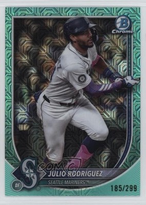 2025 Bowman Chrome Mega Box Aqua Mojo Refractor Julio Rodriguez Rodríguez 6a8