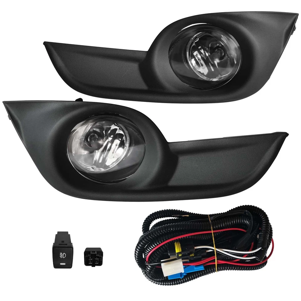 Pair Front Fog Lights & Turn Signal Lamps W/ Wiring For 2013-2015 Nissan Altima - Image 2 of 4