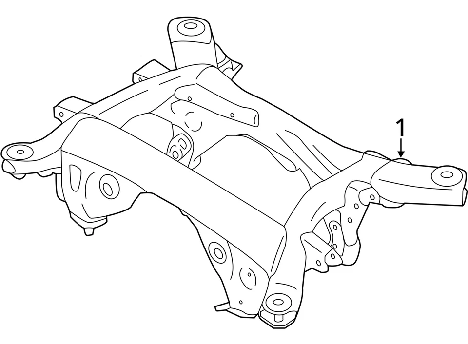 (SOLO RECOGIDA LOCAL) Crossmember/K-Frame trasero se adapta a BMW M6 2032396 12-19 Foto 3 de 3