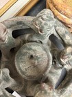 Circle of 5 Friends Pottery Candleholder. 6” Diameter  — photo 7