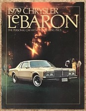CHRYSLER LE BARON USA Car Sales Brochure 1979 #81-107-9009
