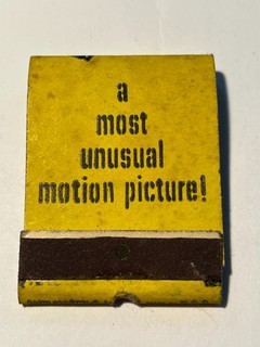 c1940s a most unusual motion picture Sunset Boulevard William Holden Matchbook