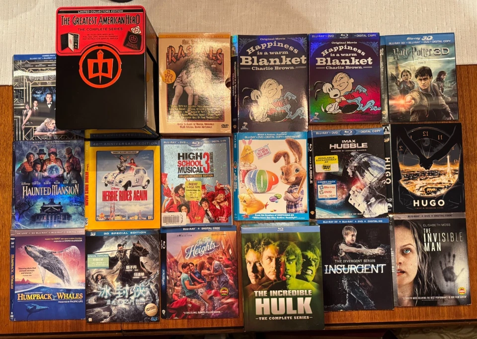 PLEASE READ ⬇️: SLIPCOVERS ONLY: Assorted 3D Blu-ray, Blu-ray, and DVD Slips - Image 4 of 4