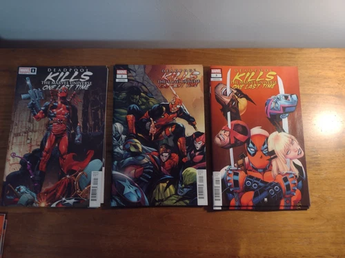DEADPOOL KILLS THE MARVEL UNIVERSE ONE LAST TIME # 1  2  & 3 VARIANT COVERS 2025
