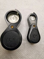 6,10 Magnifying Glass Vintage Soviet USSR Folding Pocket Loupe.Analog Carl Zeiss