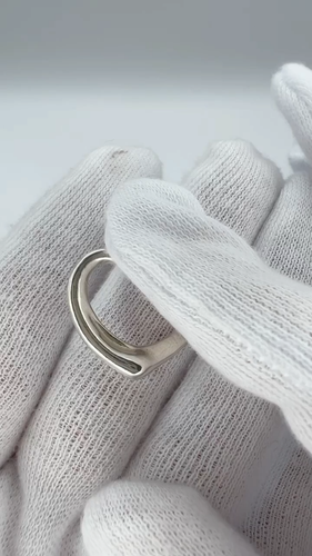 Tiffany & Co. Auténtico corazón abierto solo superior collar colgante de plat... - Vídeo 1 de 1