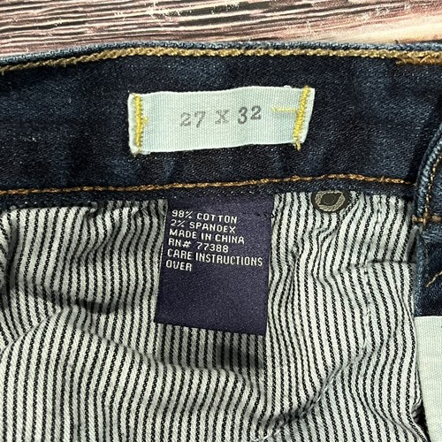 Madewell Women Jeans Size 27x32 Skinny Stretch Denim Jeans Dark Wash Blue Jeans - Picture 8 of 13