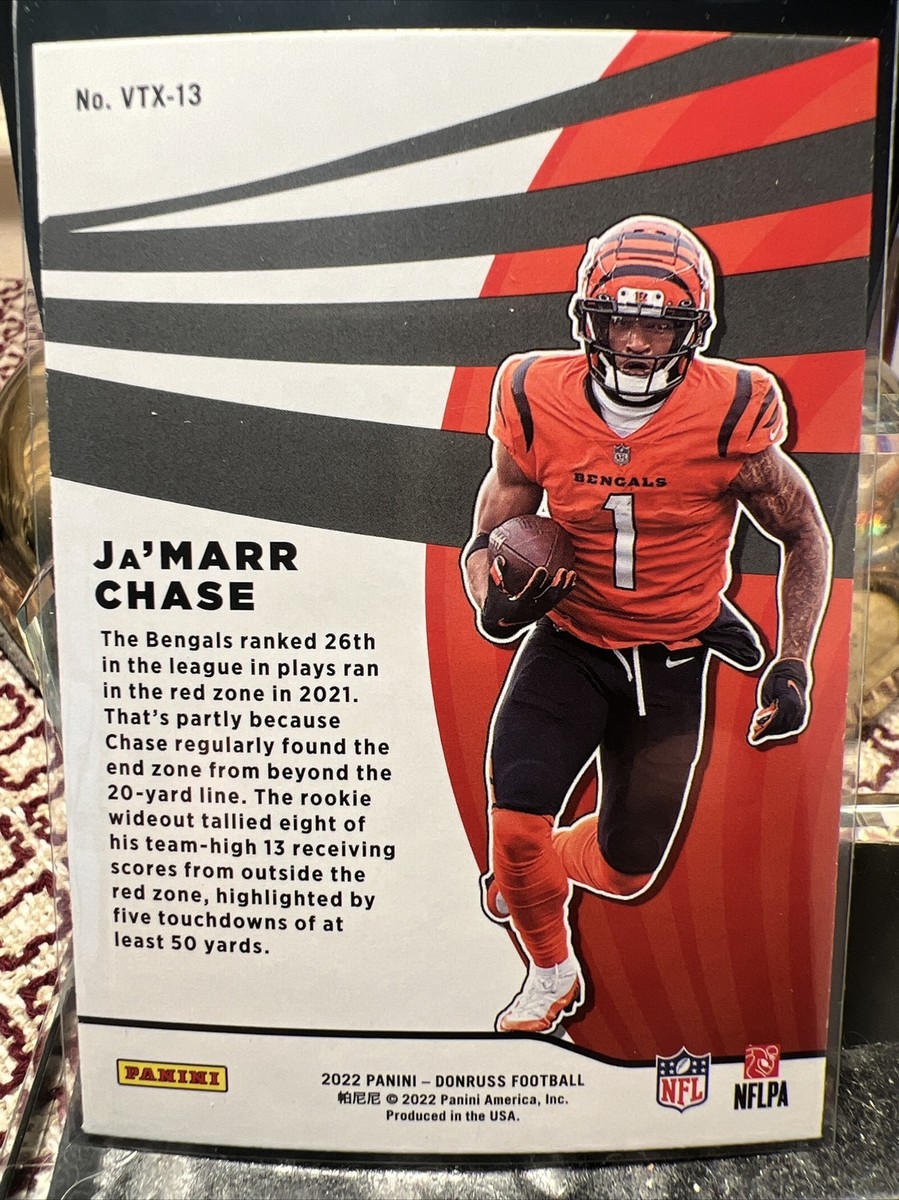 2022 Donruss Jamarr Chase Vortex Prizm Insert #VTX-13 Cincinnati