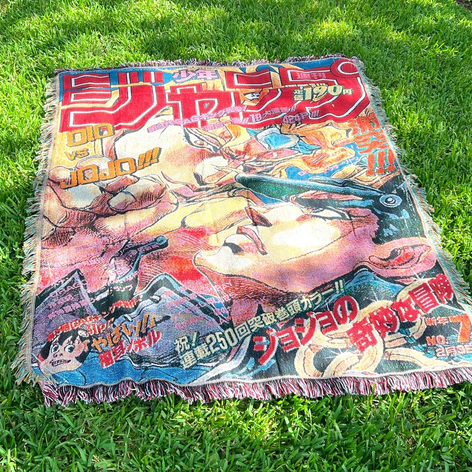 Anime Woven Tapestry JoJo's Bizarre Adventure Throw Blanket - Image 3 of 4