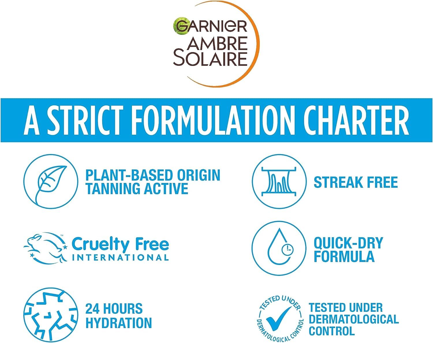 Garnier Ambre Solaire Natural Bronzer Self Tan Mousse 200 ml Streak