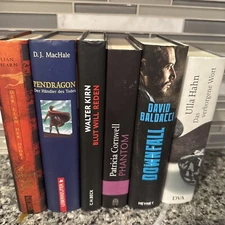 HCDJ German Language Novels Romane- Mixed Fiction Thriller Literary Book Lot