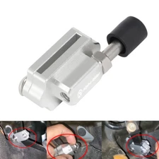 Universal Car Billet Race Clutch Pedal Petal Stopper Plate Bracket Crank Kit