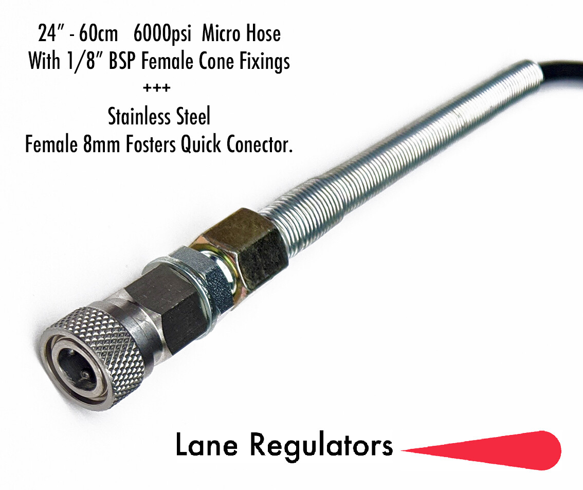 Micro Bore Hose Air Rifle Filling 60cm24" 400bar for Stirrup Pump Dive