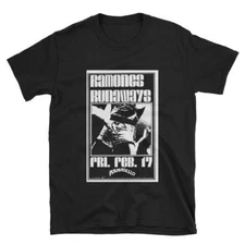 Ramones Runaways concert flyer - limited edition original design tribute t-shirt