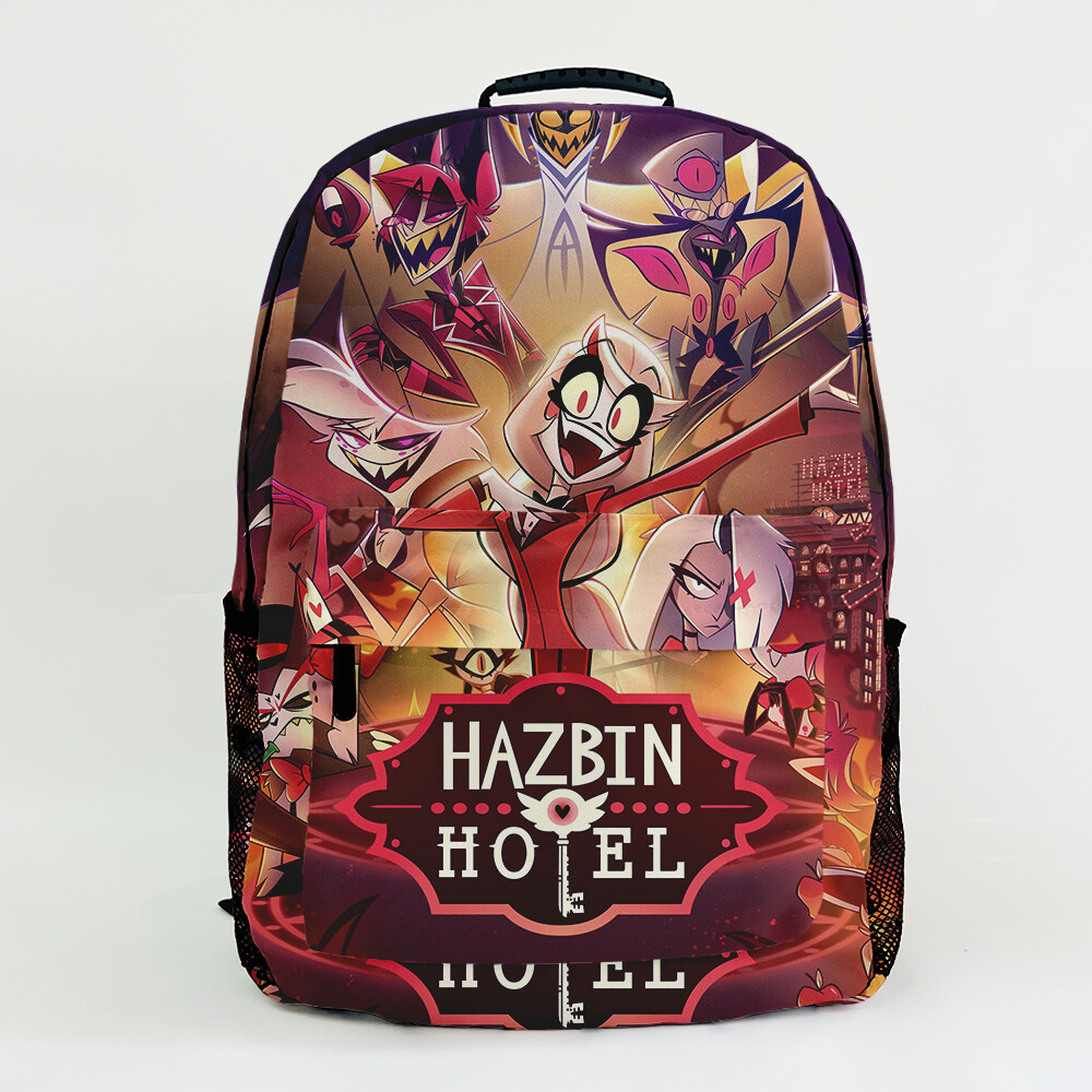 Hazbin Hotel Backpack Husk Alastor School Bag Handbag Travel Bag X