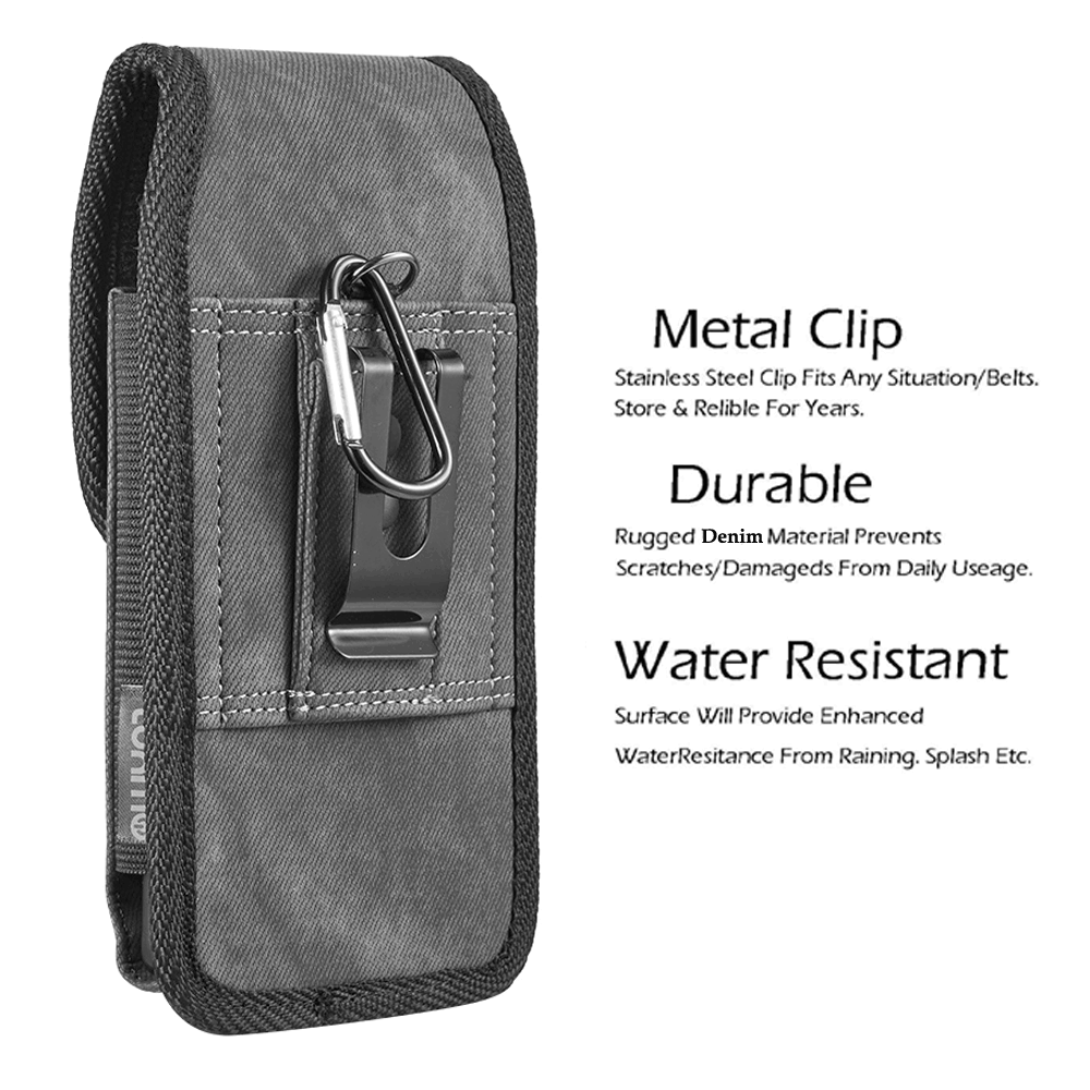 Cell Phone Pouch Tactical Holster Metal Belt Clip Loop Rugged Case (6 sizes) - Picture 55 of 57