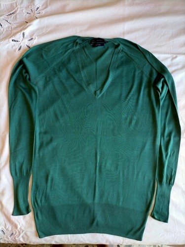 Maglia verde smeraldo ZARA in seta 100% | eBay