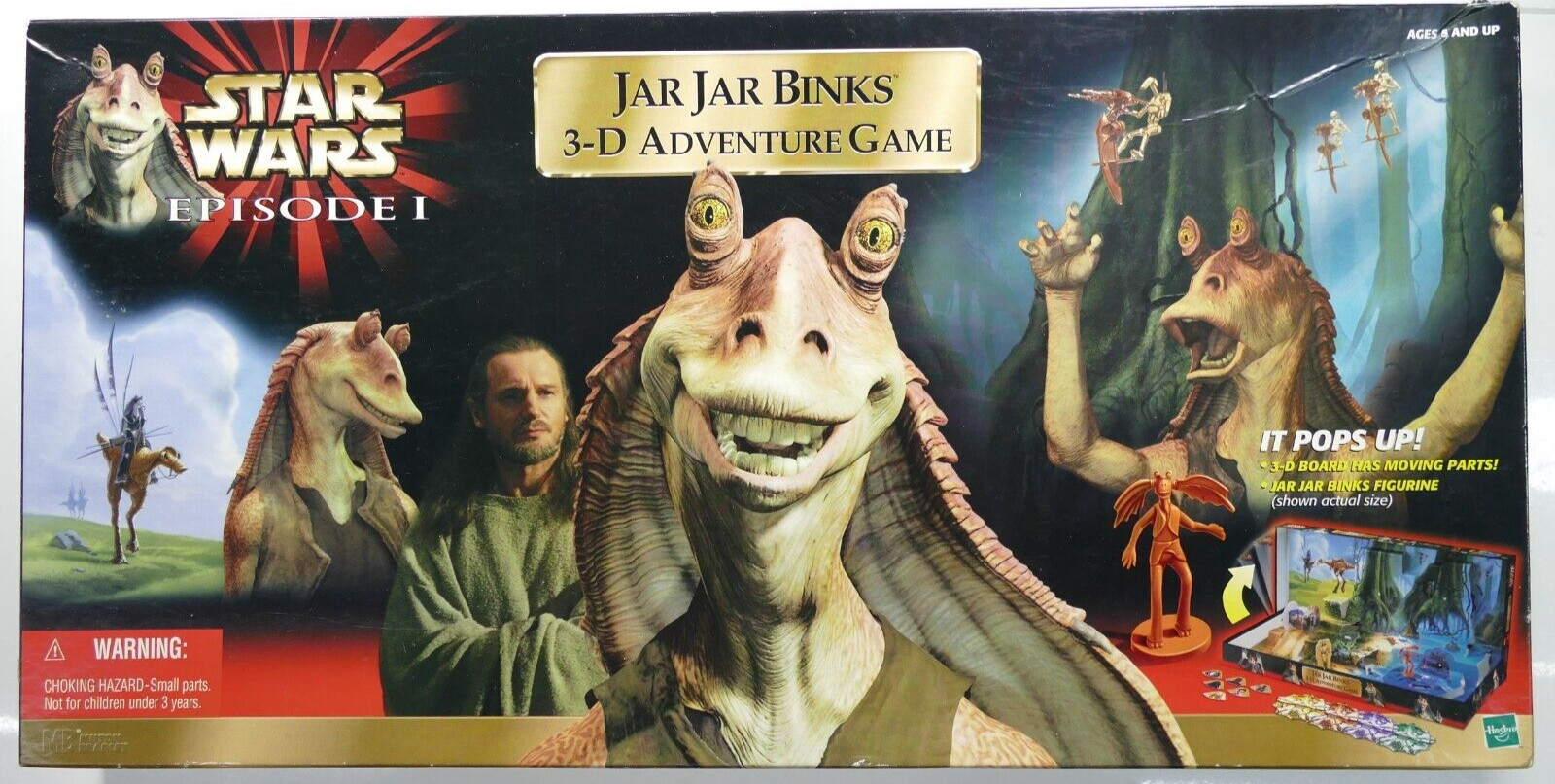 1999 Star Wars Episode 1 Jar Jar Binks 3-D Adventure Board Game