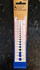 Pony Knitting Needle Gauge / Sizer - Imperial, Metric & U.S. Sizes