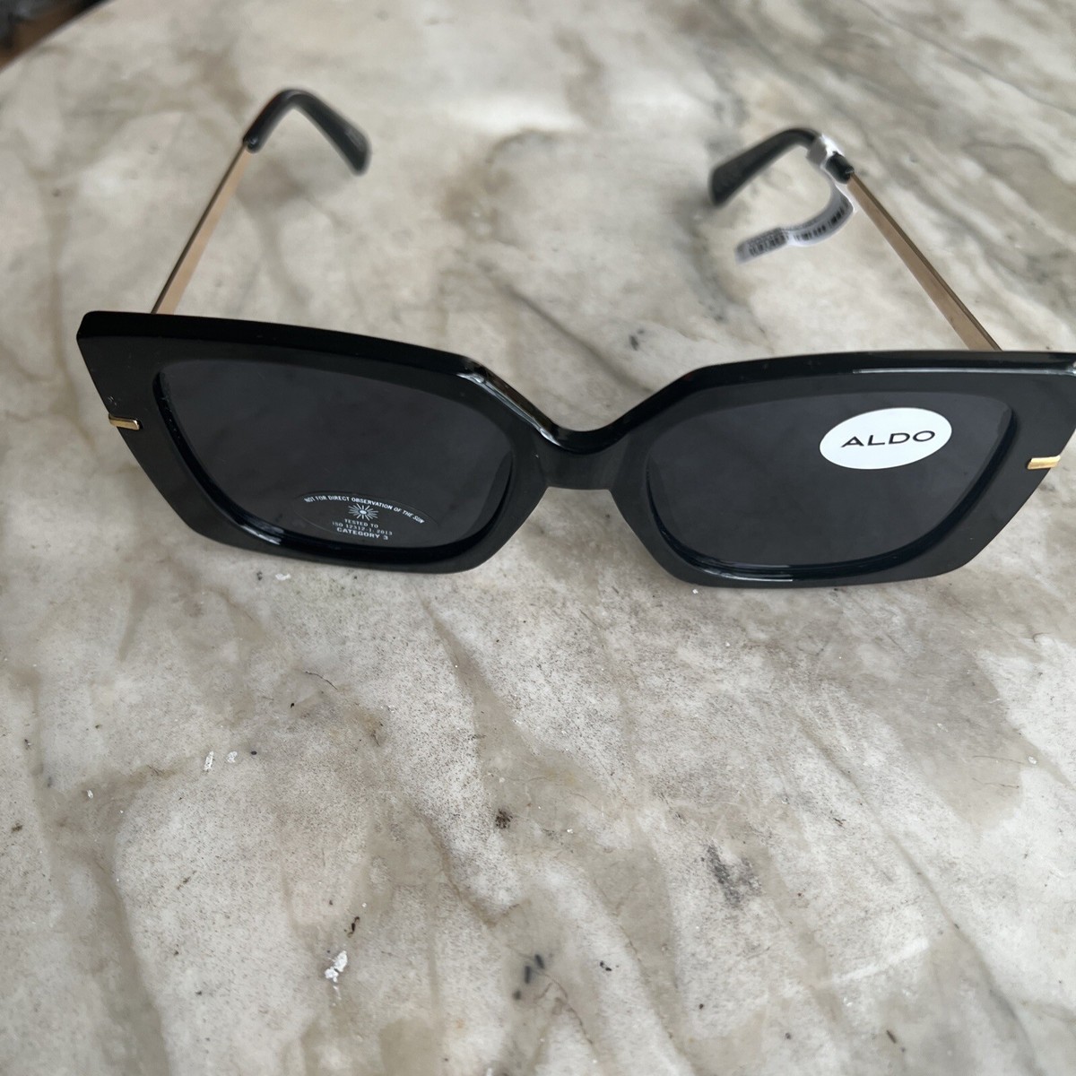 NWT Aldo gold cat eye mirrored lens sunglasses Women main image 4