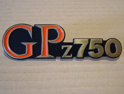 GPz750 Side Cover Badge for KAWASAKI GPz 750 1982 New Gold Metal