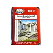 Quick Build 10HGFN1LB Exterior Grade Galvanized Finish Nails 10d 3 in