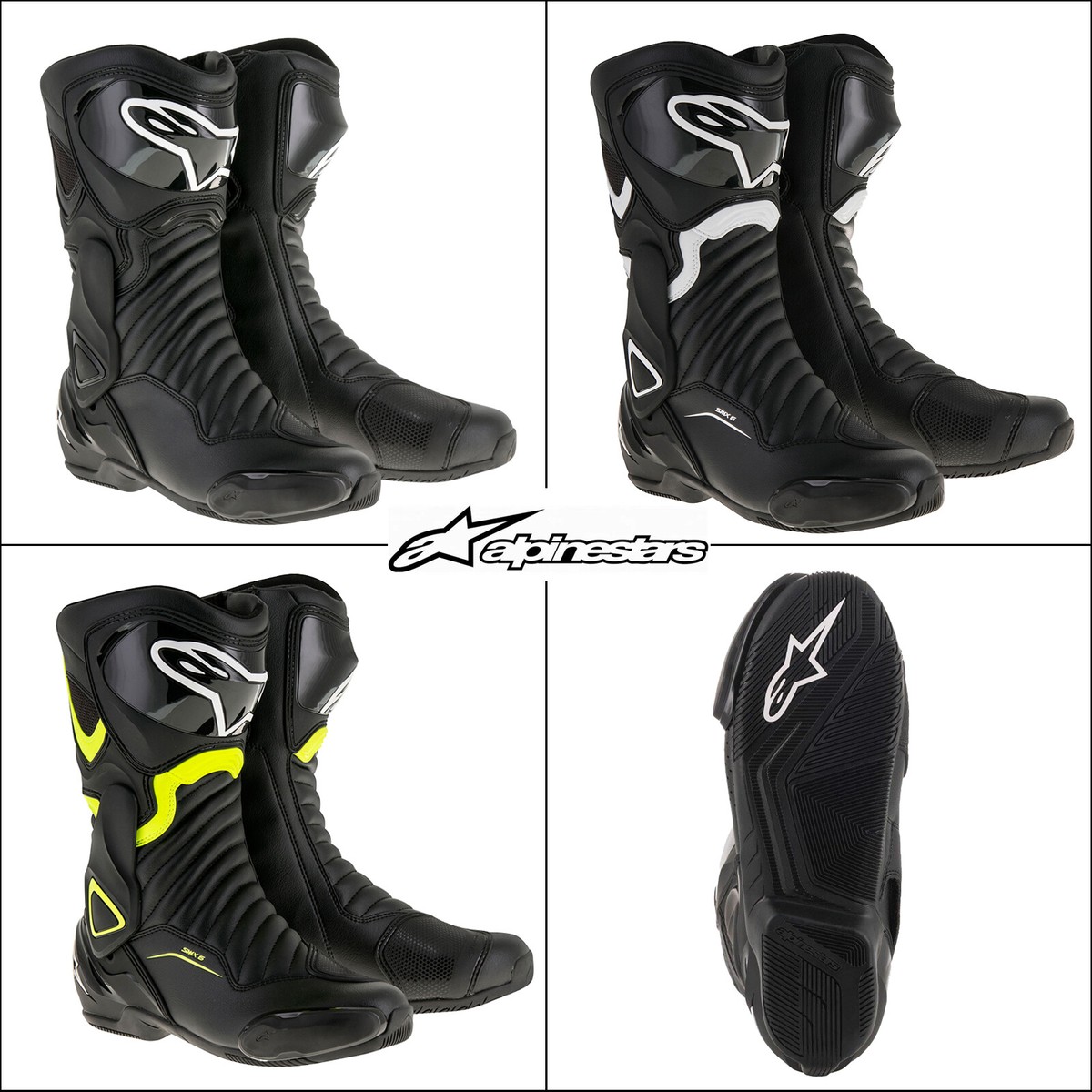 Alpinestars SMX-6 v2 CE Sports Racing Motorcycle Motorbike