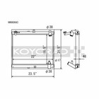 Koyo HH060643 53mm Aluminum Racing Radiator for 1989-92 Mazda RX7 (FC3S ...