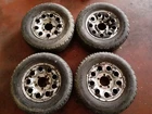 15" IRON WHEELS WITH SUZUKI VITARA 1 TYPE TIRES USED