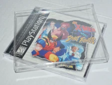 10 Video Game Clear Plastic Protectors Cases Display For Sony PlayStation 1 PS1