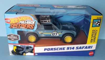 X2 New Treasure Hunt Hot Wheels Pull-Back Speeders PORSCHE 914