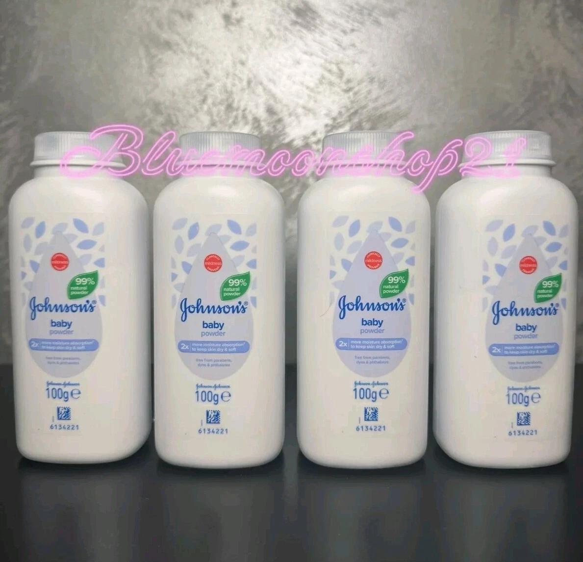 4 x 100g Johnson's Baby Powder Travel Size
Opens in a new window or tab