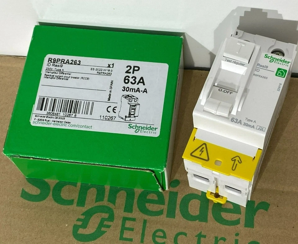 DESTOCK Interrupteur différentiel SCHNEIDER Resi9 XP 63A 30mA Type A 2P R9PRA263 - Photo 2/4