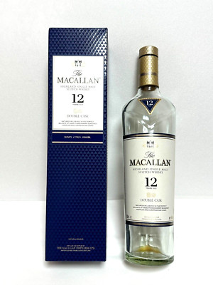 Macallan Empty Bottle Single Malt Scotch Whisky 12 Years Old Double Cask