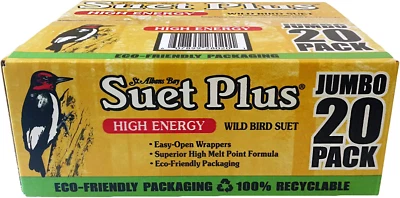 St. Albans Bay Suet Plus High Energy Suet Cakes 20 Pack of 11 oz. Suet Cakes