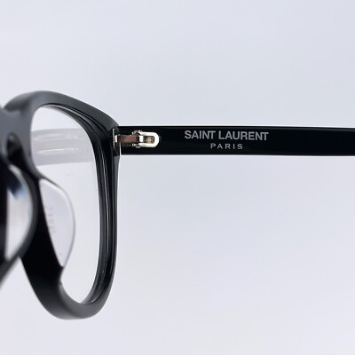 Saint Laurent Women AUTHENTIC Eyeglasses Shiny Black Demo 