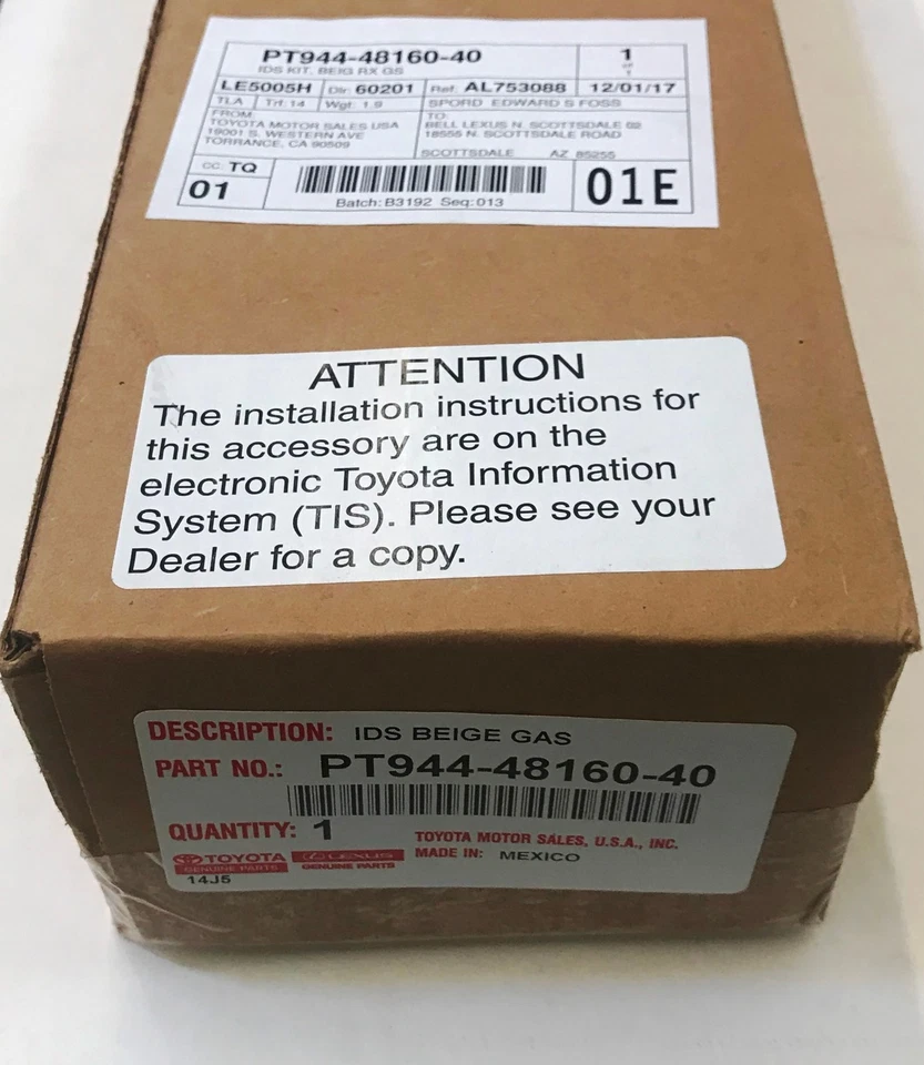 Juego de 2 alféizares de puerta iluminados de fábrica Lexus 2016-2020 RX350 MARRÓN Foto 3 de 3