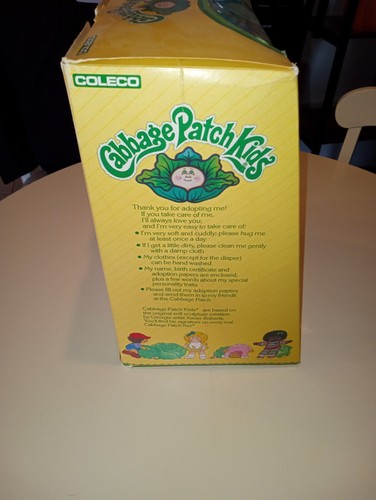 Vintage Cabbage Patch Kinder Junge Puppe Grübchen 1985 blonde Haare blaue Augen Cowboy - Bild 8 von 9