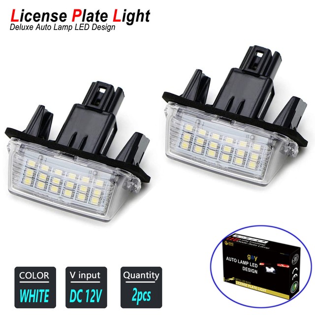 LED License Plate Light Kit White Bulbs for 20132018 Toyota Avalon